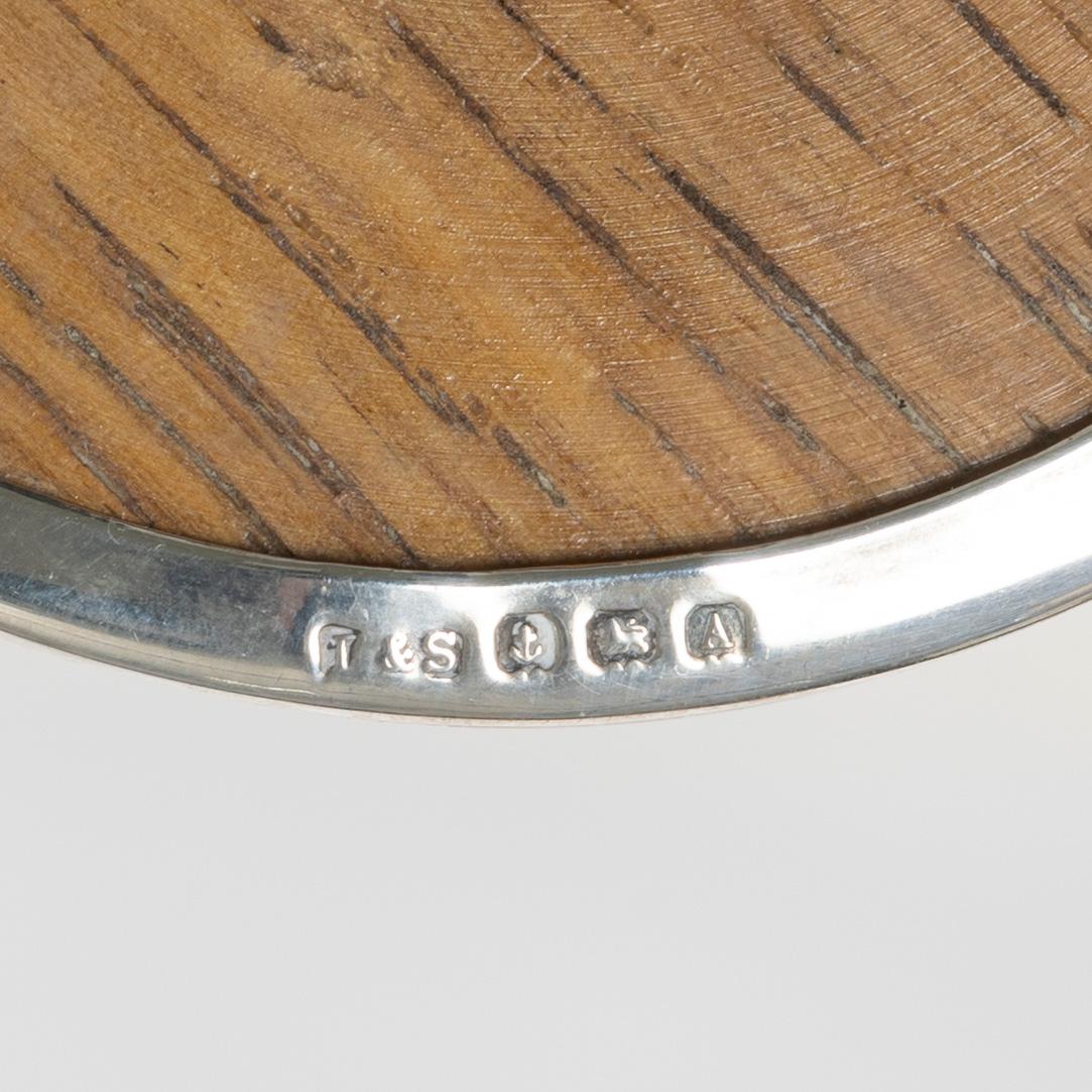 Bricka, fat, dosa samt miniatyrservis i sju delar, silver.