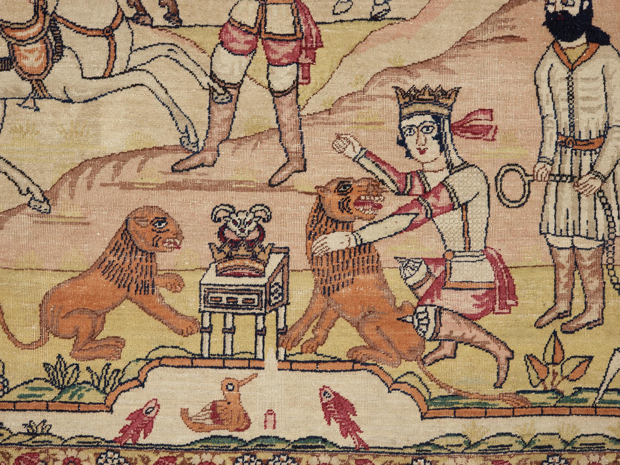 An Antique Kerman Laver, 216 x 137 cm.