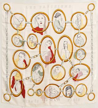 Hermes scarf "Les Parisiens".
