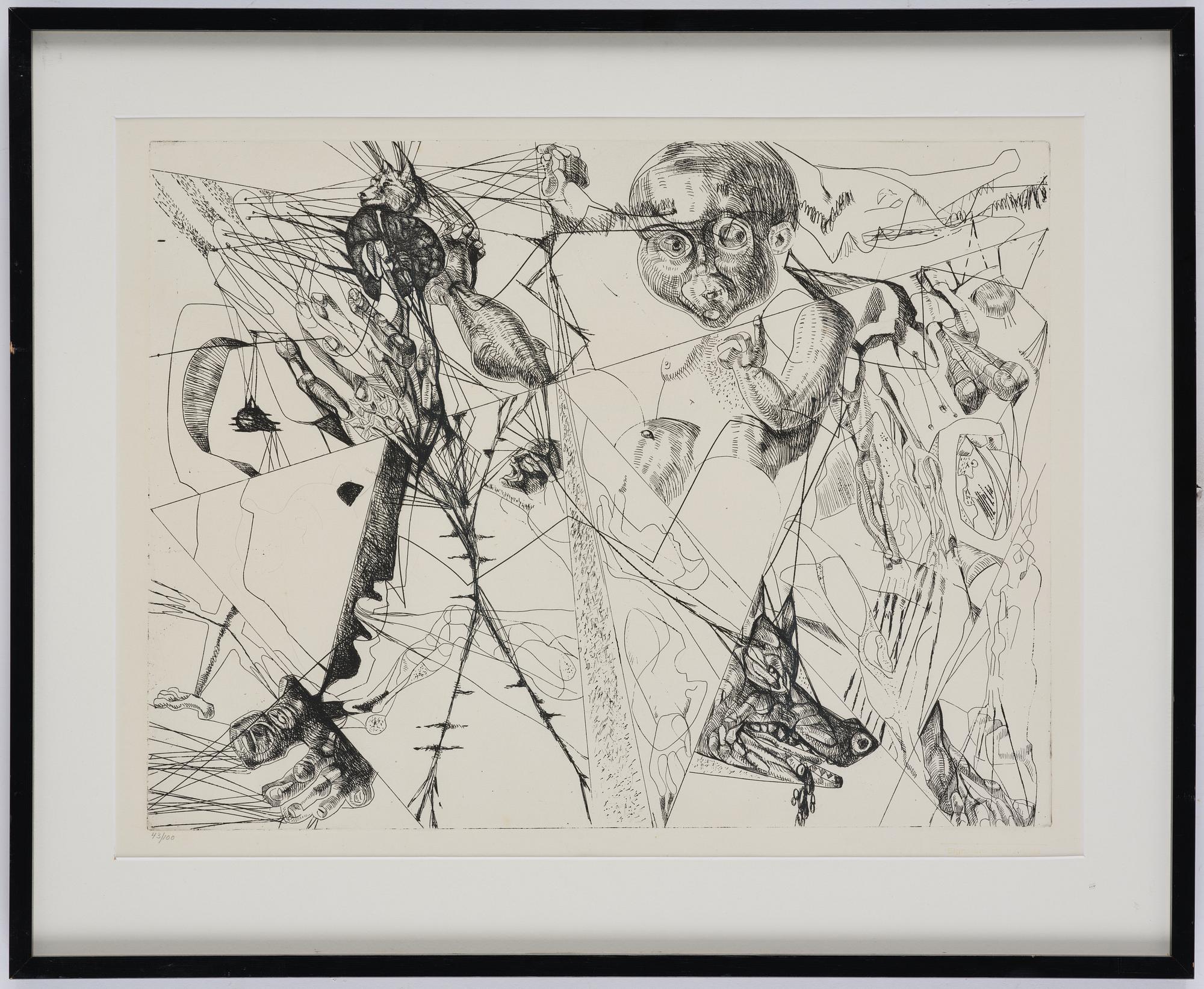 Ernst Iosipovitch Neizvestny, Utan titel ur: "Hommage aux Prix Nobel" (Nobelprismappen).