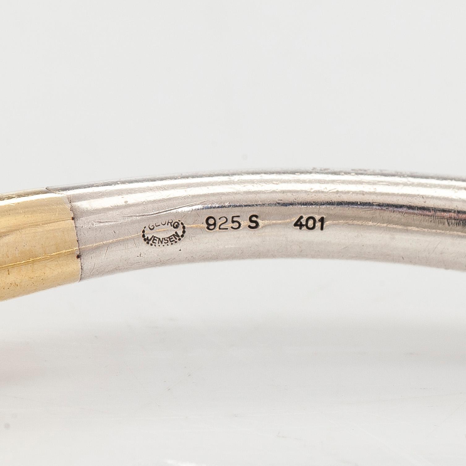 Minas Spiridis, armring, silver, Georg Jensen.