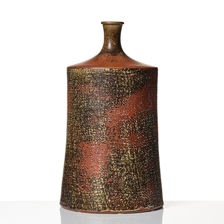 Stig Lindberg, a stoneware vase, Gustavsberg studio, Sweden 1967.