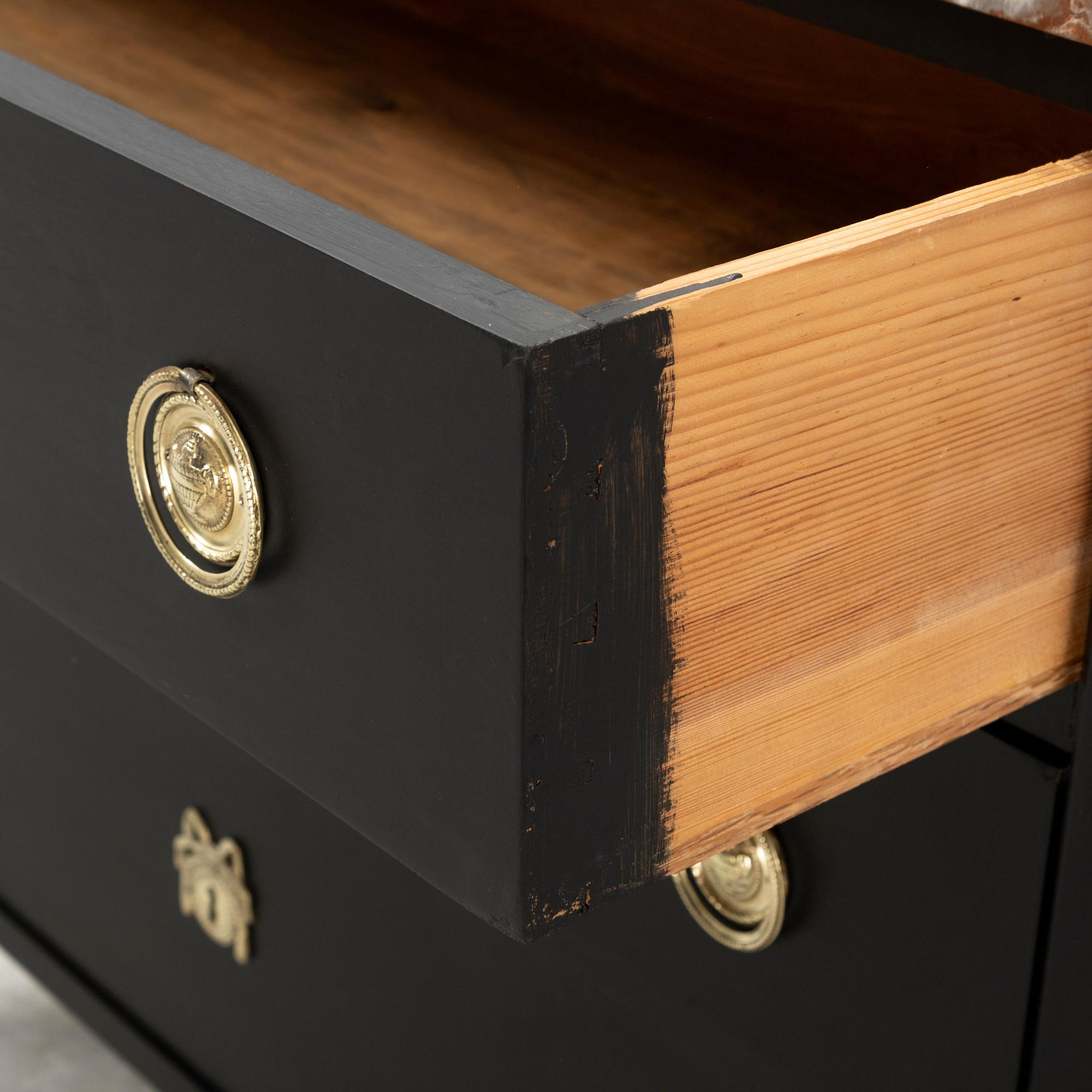 A Gustavian style chest of drawers, second half of the 19th century.