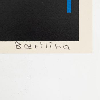 Olle Bærtling, färgserigrafi, 1950-68, signerad 16/300.