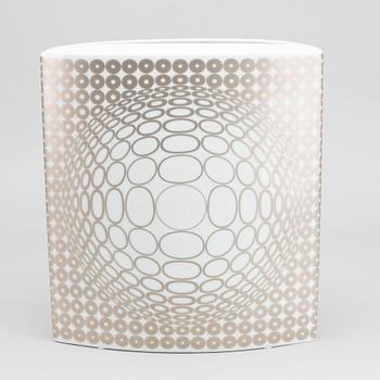 VICTOR VASARELY, vas, porslin, Rosenthal Limitierte Kunstreihen.