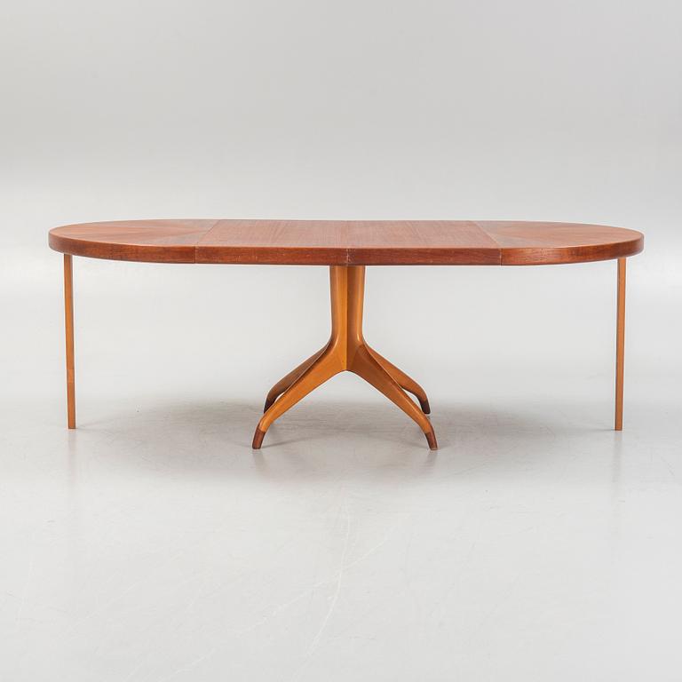 David Rosén, dining table, two extension leaves, "Futura", for Nordiska Kompaniet, 1950s.