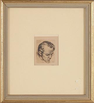 FOLKE GULLBY, 2 st, etsningar, signerade.