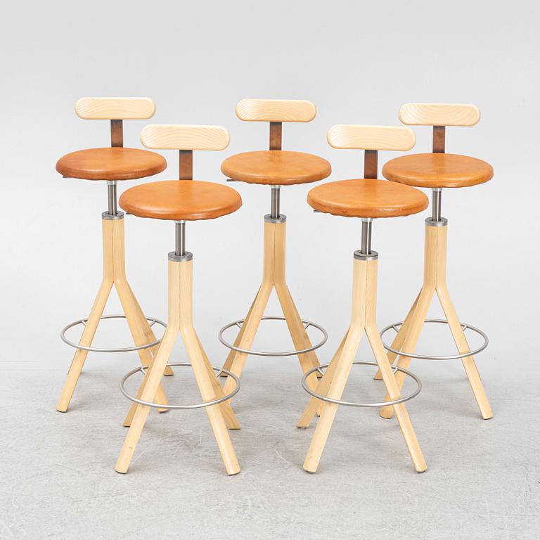 Pierre Sindre & Patrik Bengtsson, barstolar, 5 st, "Pop", Gärsnäs, 2017.