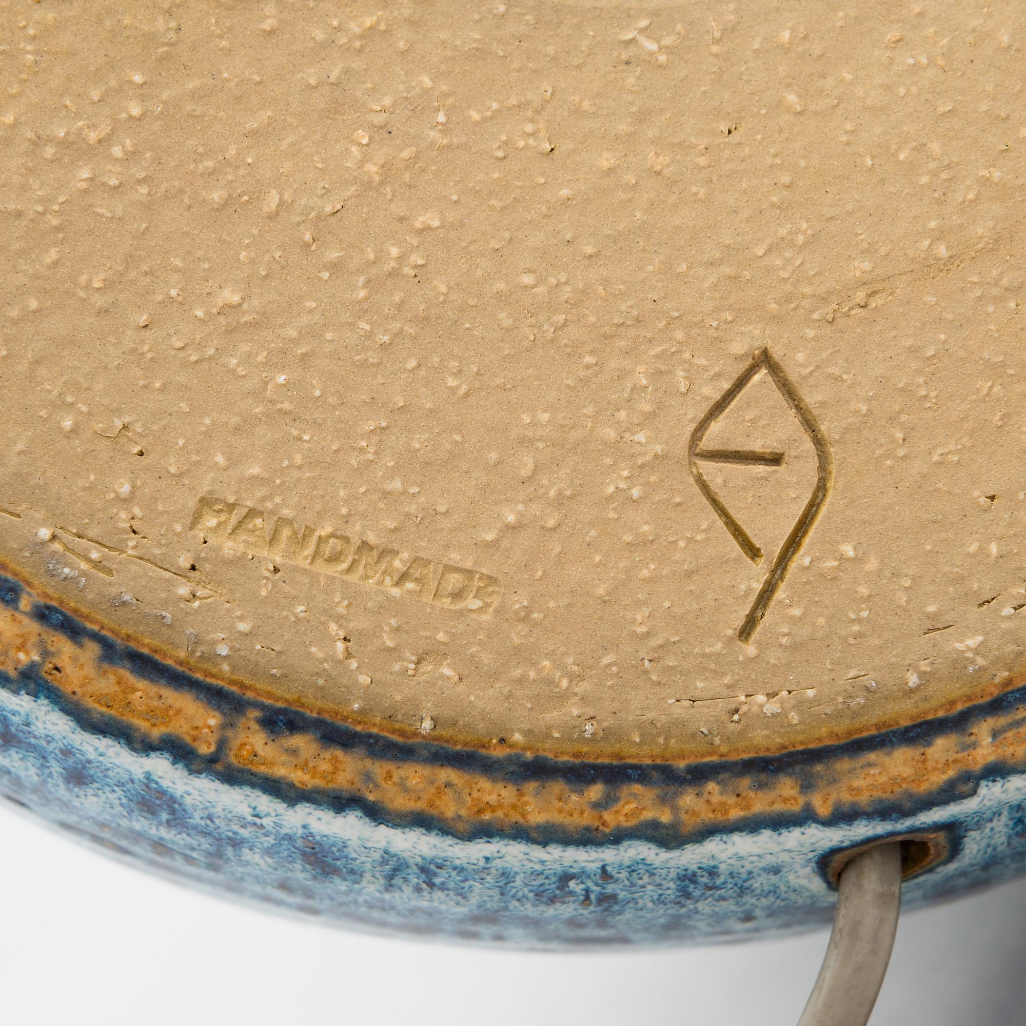 Einar Johansen Söholm, bordslampor, ett par, stengods, Danmark, 1900-talets senare del.