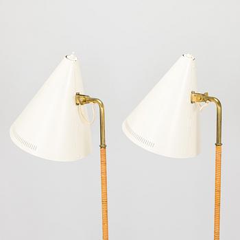 Paavo Tynell, a pair of mid-20th century K10-10 floor lamps for Taito Finland.