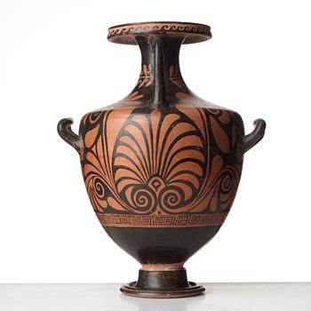 An Apulian red-figured Hydria, probably circa 350-330 B.C.