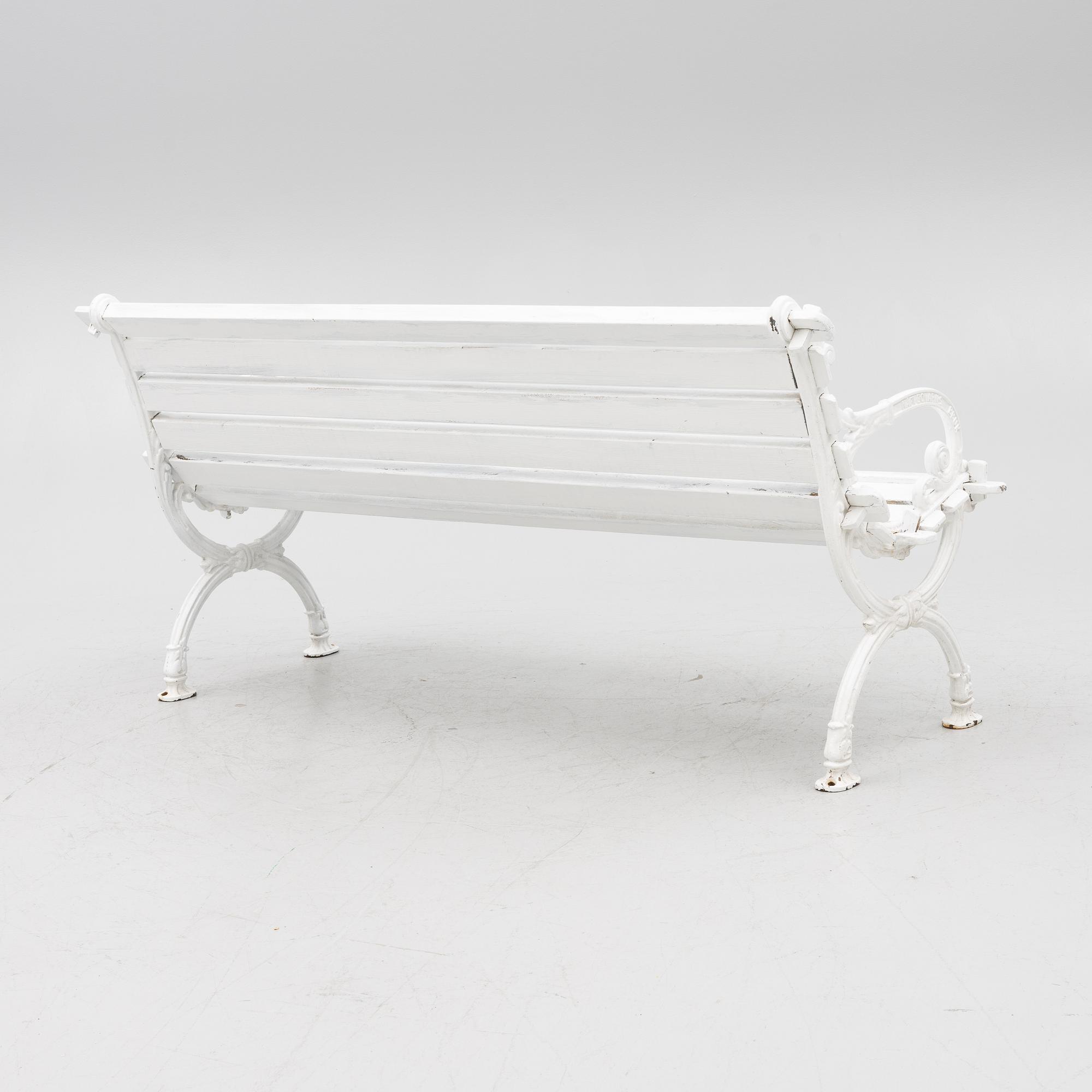 Trädgårdssoffa, Näfveqvarns Bruk, tidigt 1900-tal.