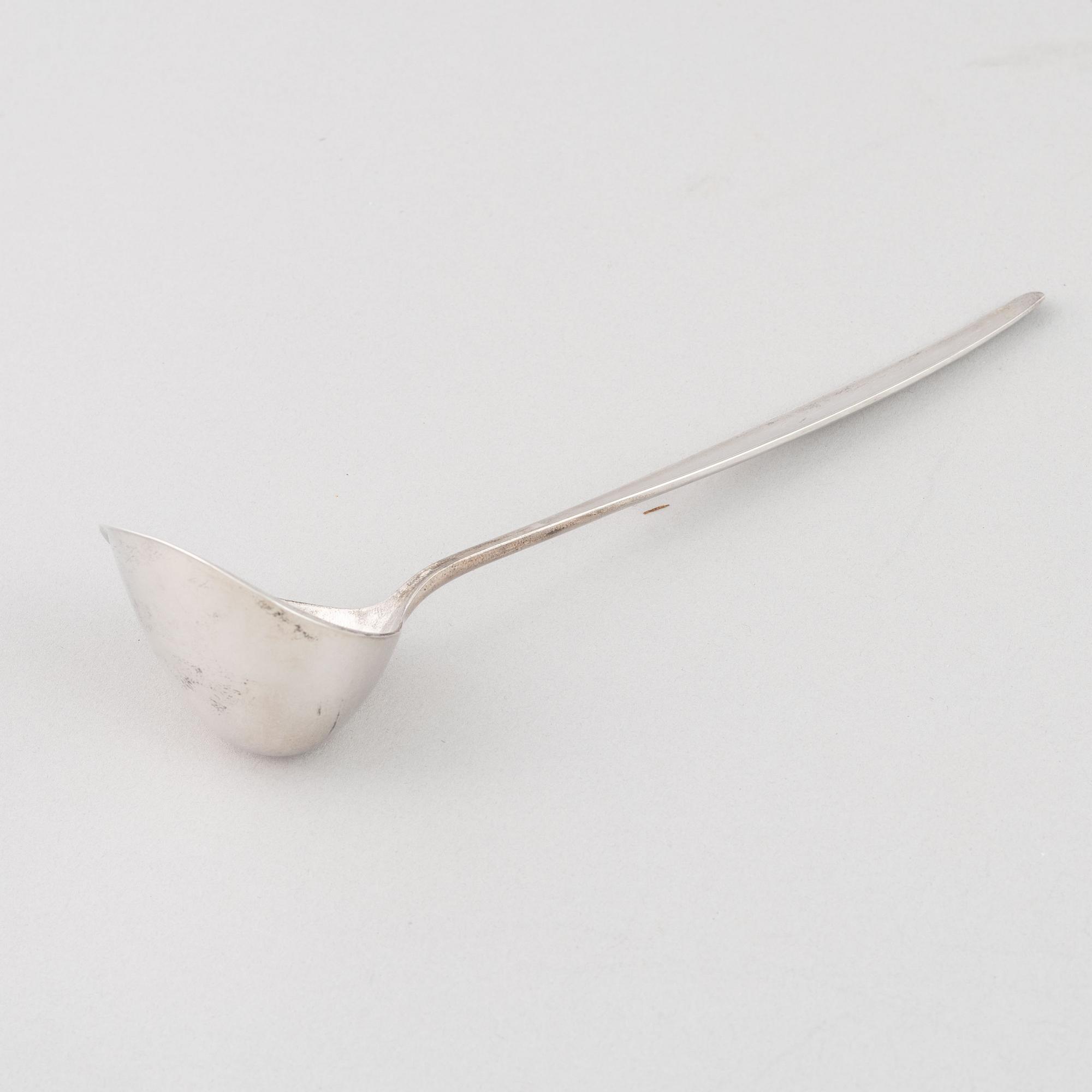 Tias Eckhoff, cutlery set, 99 pieces, sterling silver, "Cypress", Georg Jensen, Denmark.