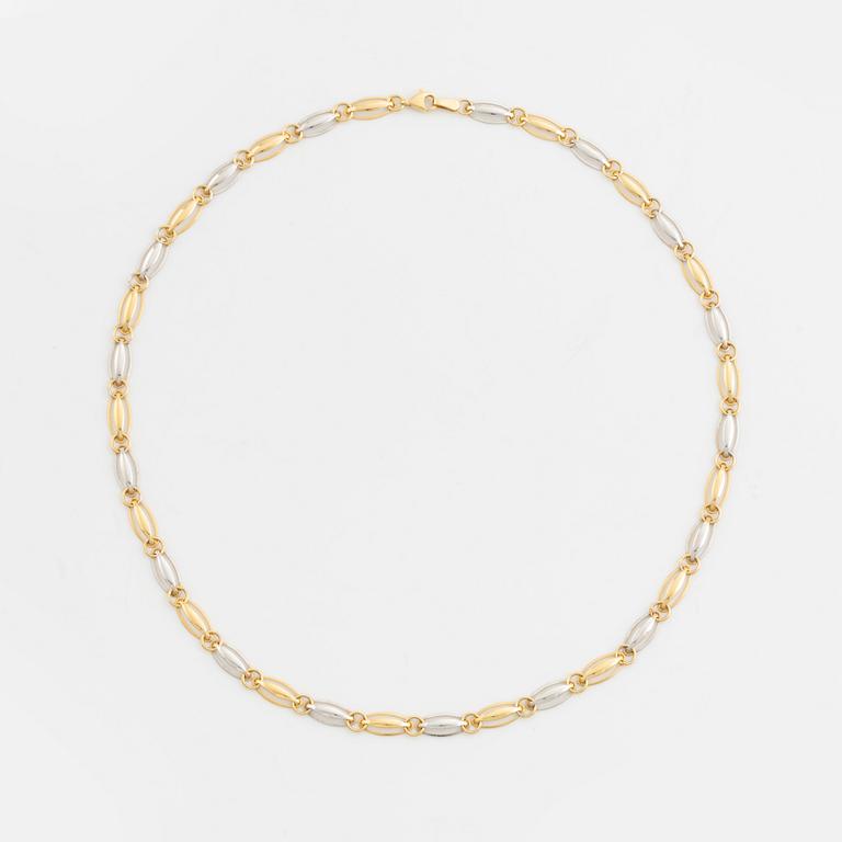 18K gold necklace.