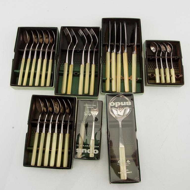 Tias Eckhoff, 29 pieces of "Opus" cutlery, Lundtofte Denmark, mid-20th century.