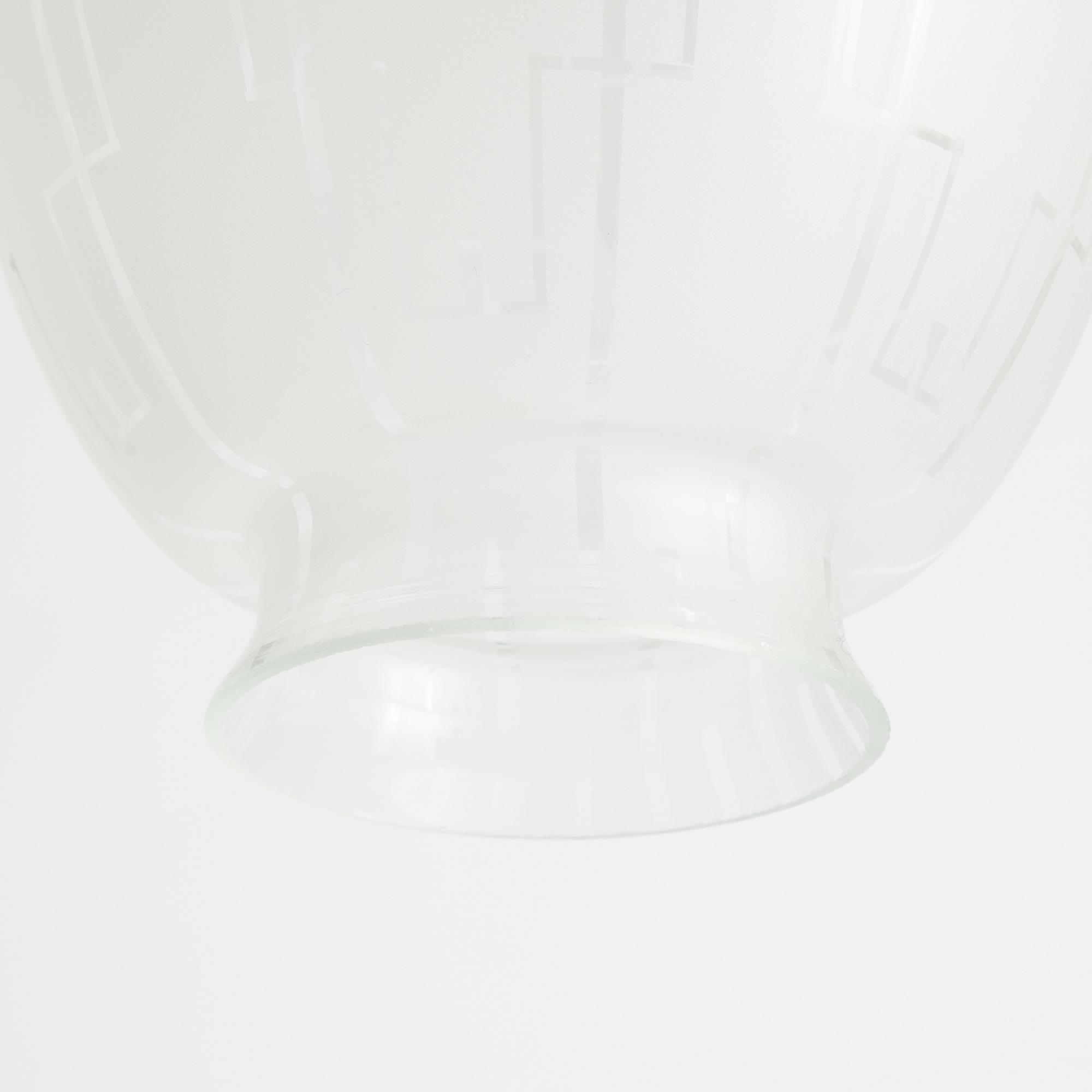 Three Swedish Modern ceiling lamps, possibly Flygsfors, 1940's/50's.