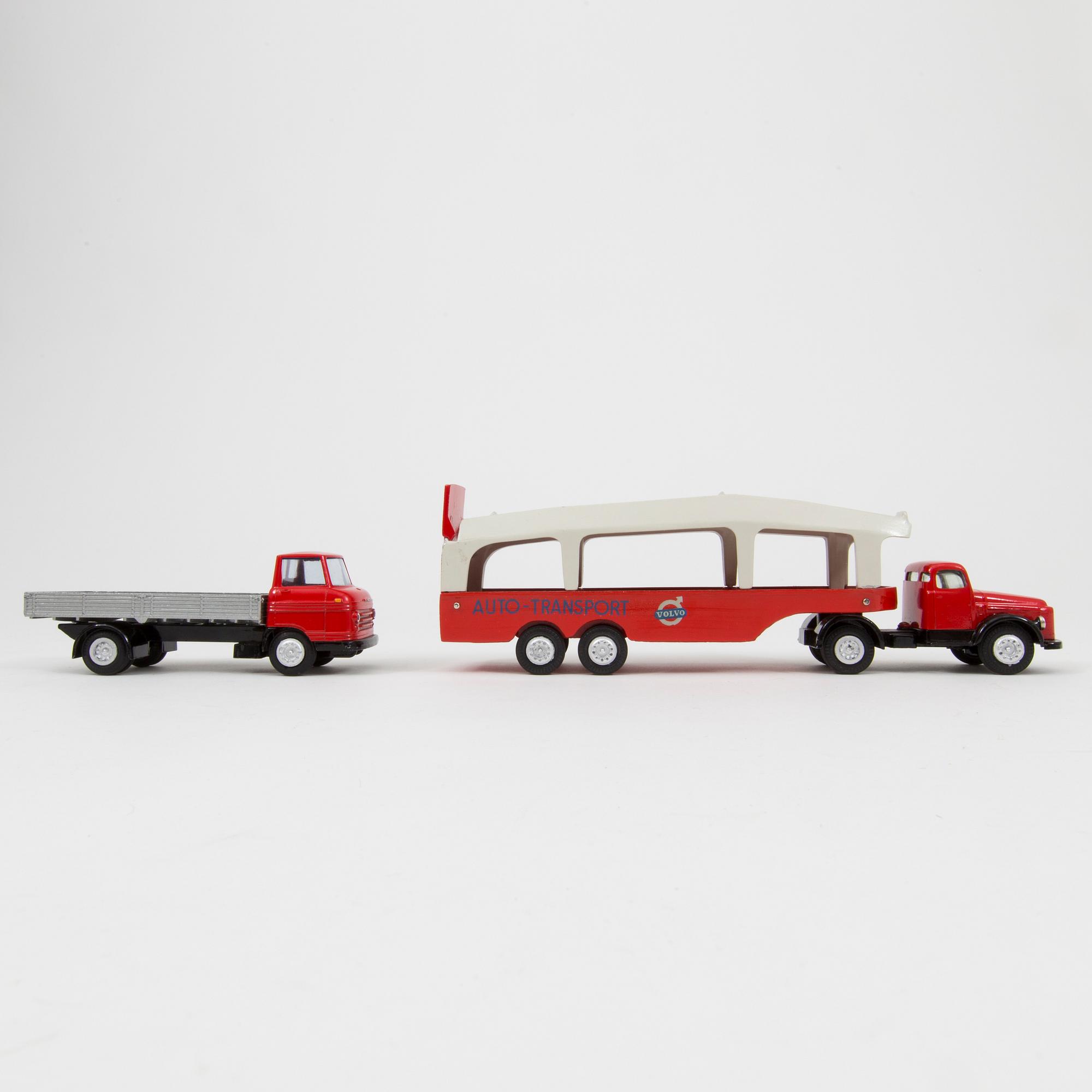 Two Tekno Volvo trucks Denmark 1960s.