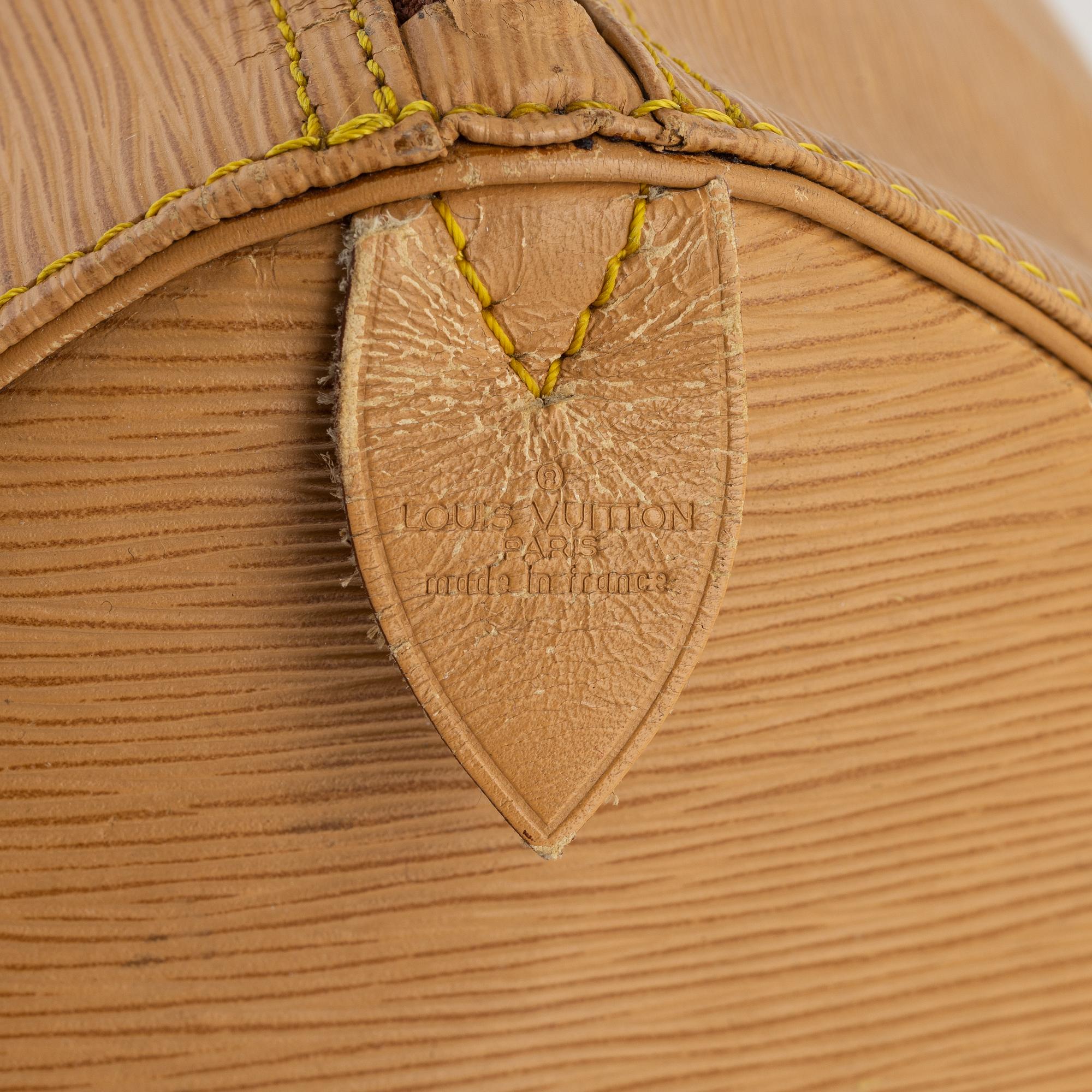 Louis Vuitton, weekendbag "Keepall Epi 50", 1988.