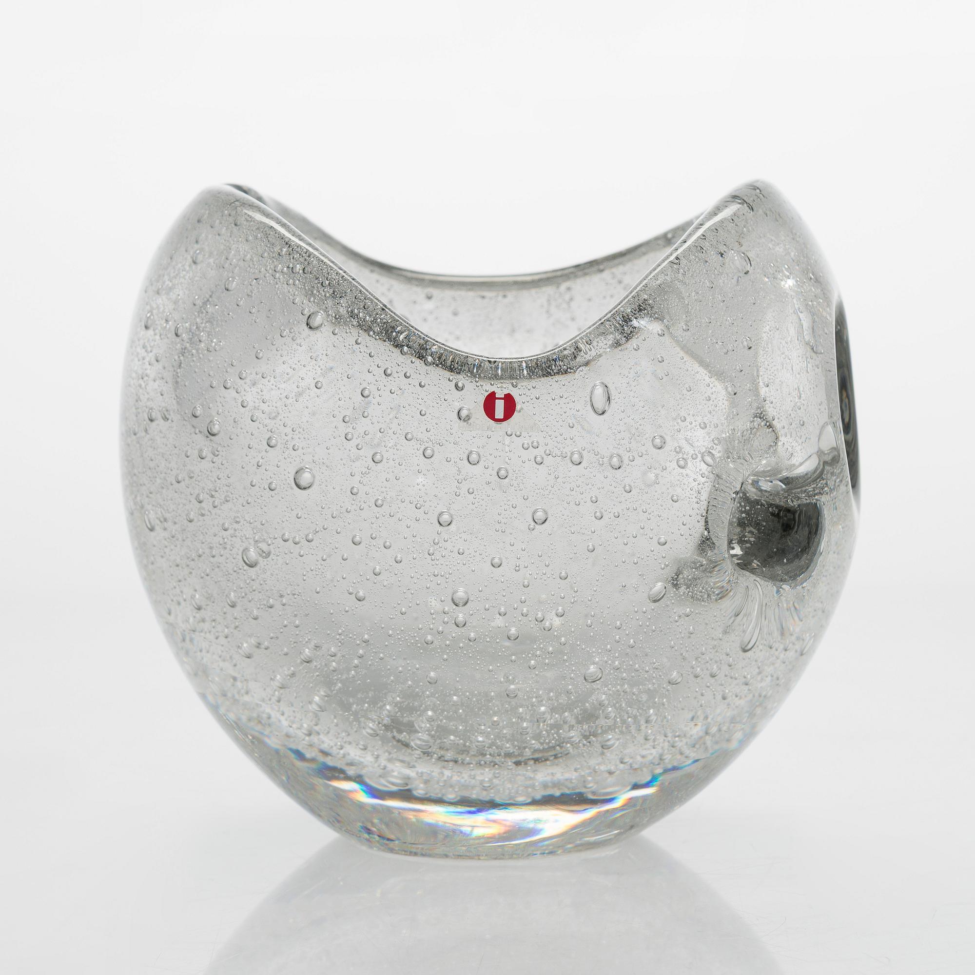 Timo Sarpaneva, glasskulptur, "Hiidenhelmi" (Jättens pärla), signerad Timo Sarpaneva - 2149.