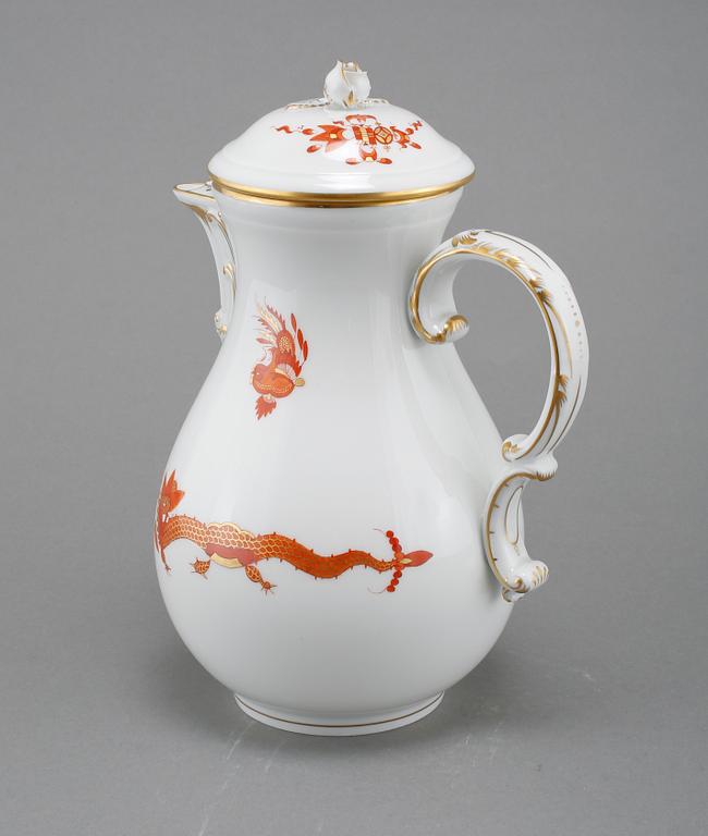 KANNA MED LOCK, porslin, Meissen, 1900-tal.