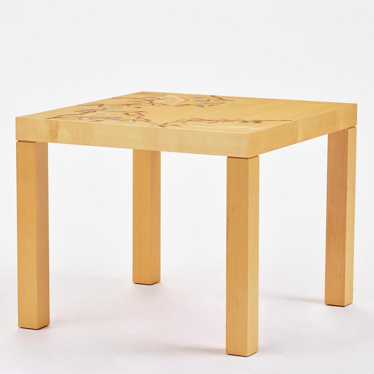 Klara Knutsson, a unique table, "Ornament", executed at Malmstens LiU, Stockholm, 2021.