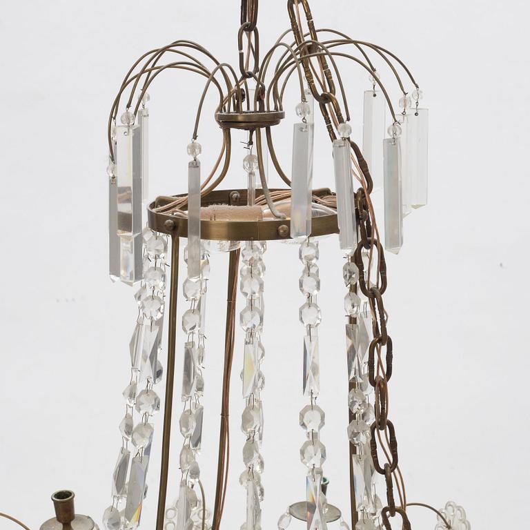 A Gustavian Style Chandelier, first half of the 20th Century.