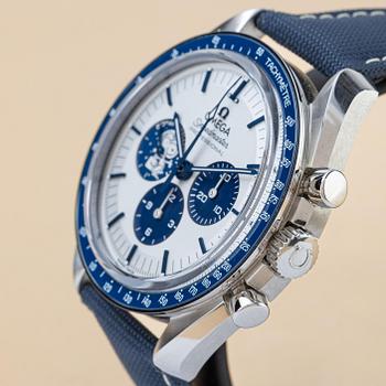 Omega, Speedmaster, Moonwatch, Professional, "Silver snoopy award" 50th Anniversary, ca 2023.