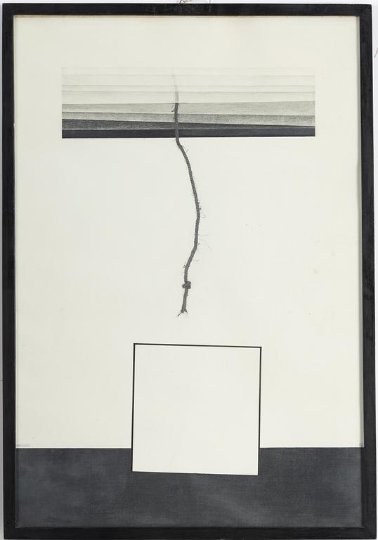 Tomasz Tatarczyk, mixed media on paper, signed and dated -82.