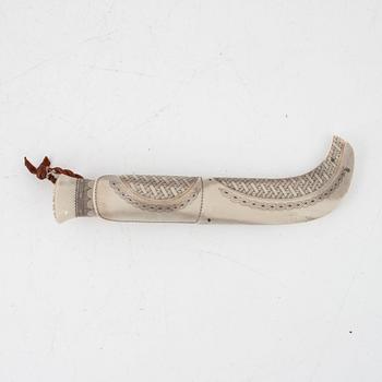 Per-Erik Nilsson, a reindeer hornknife, signed.