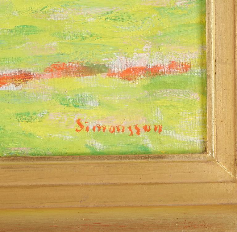 BIRGER SIMONSSON, olja på duk, signerad.