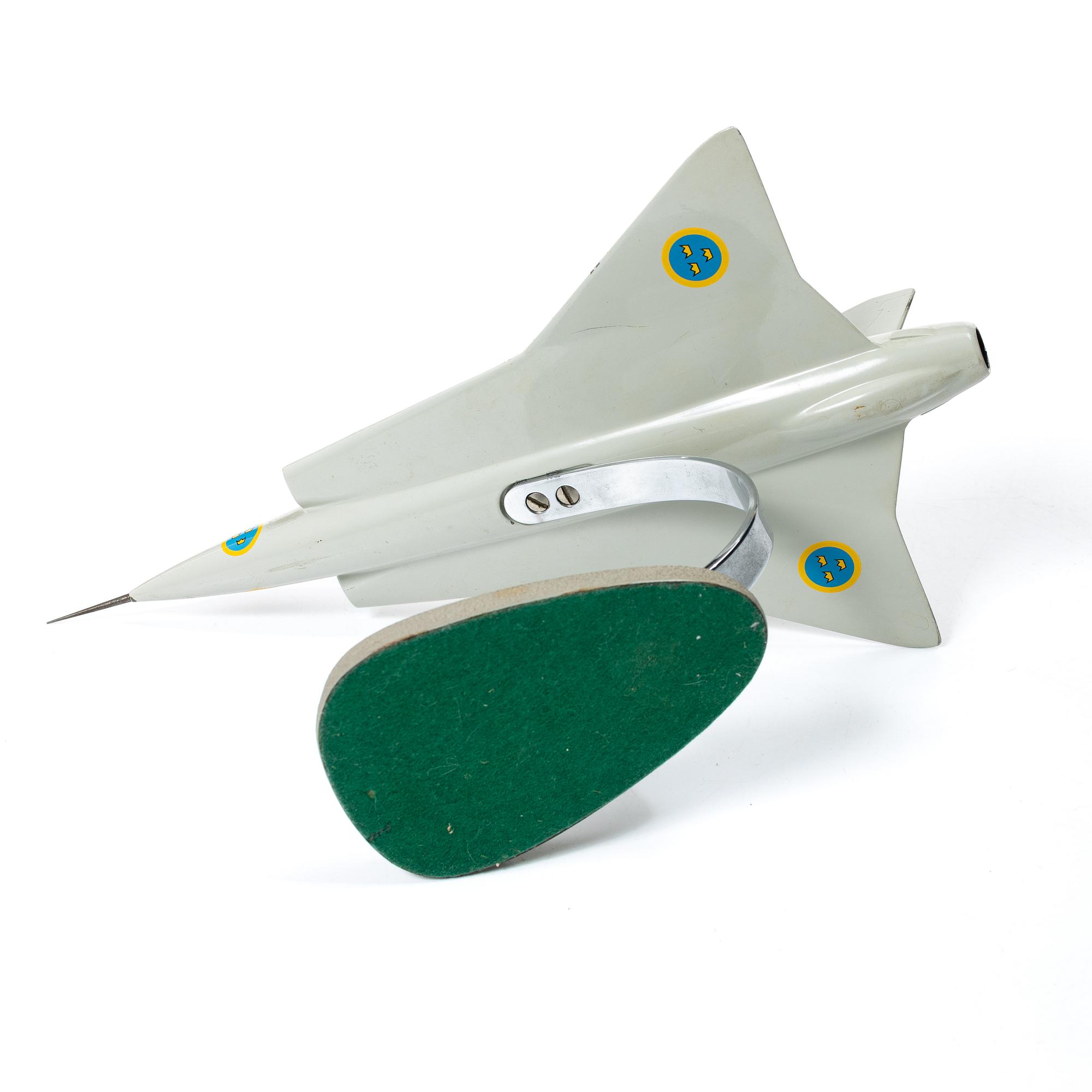 Flygplansmodell, "Saab 35 Draken", 1900-talets andra hälft.