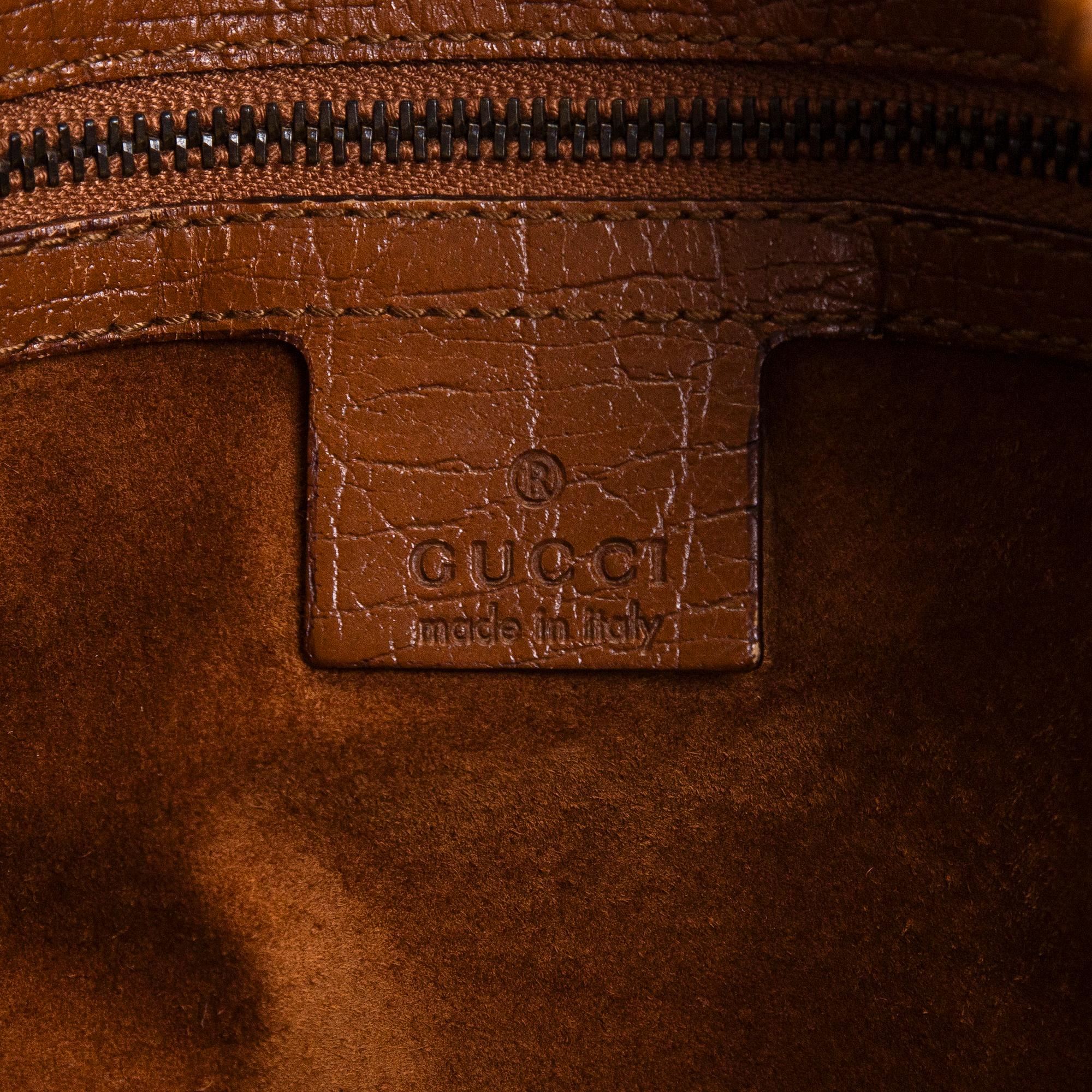 Gucci, a 'Horsebit Hobo' bag.