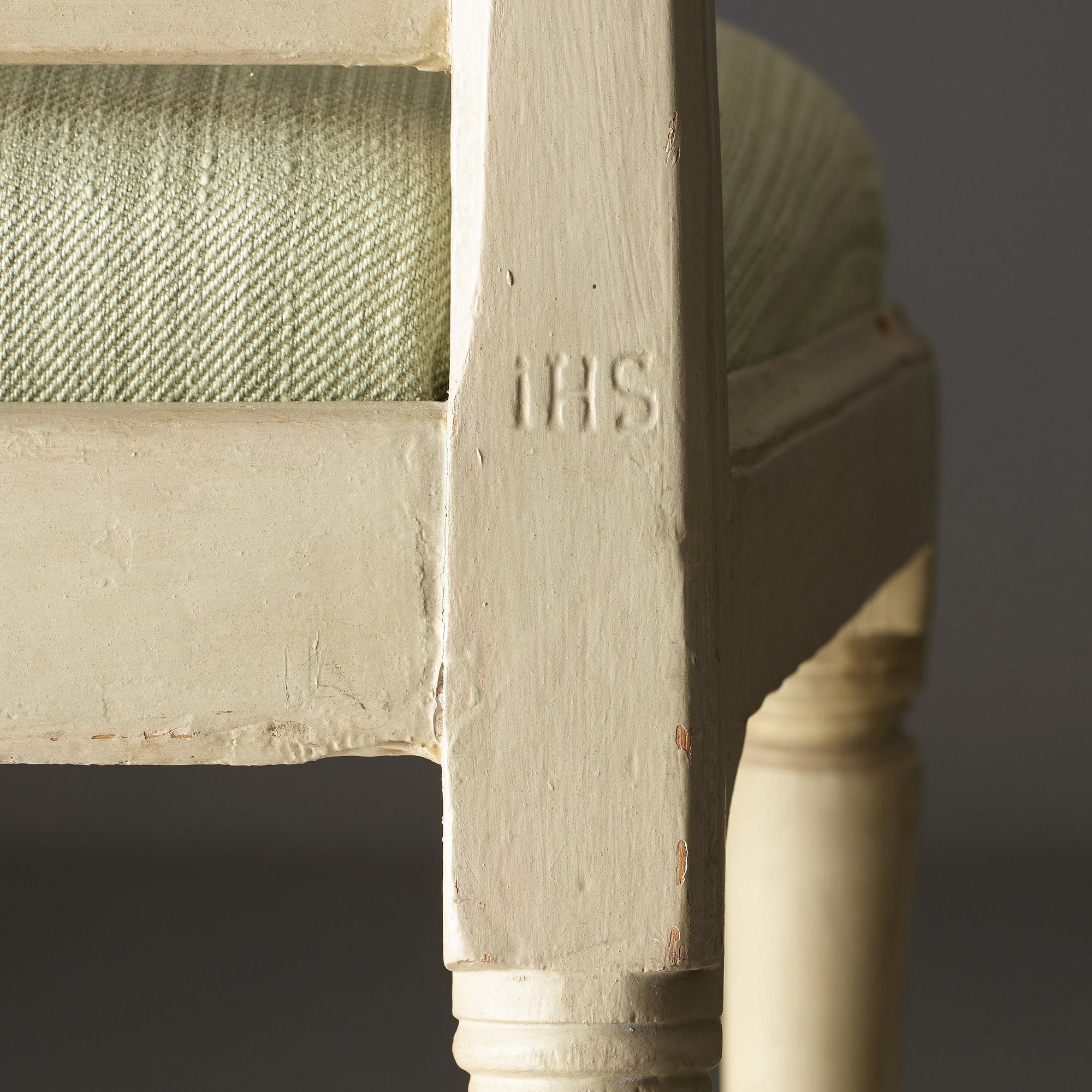 STOLAR, fyra stycken, av Johan Hammarström (mästare i Stockholm 1794-1812), sengustavianska.