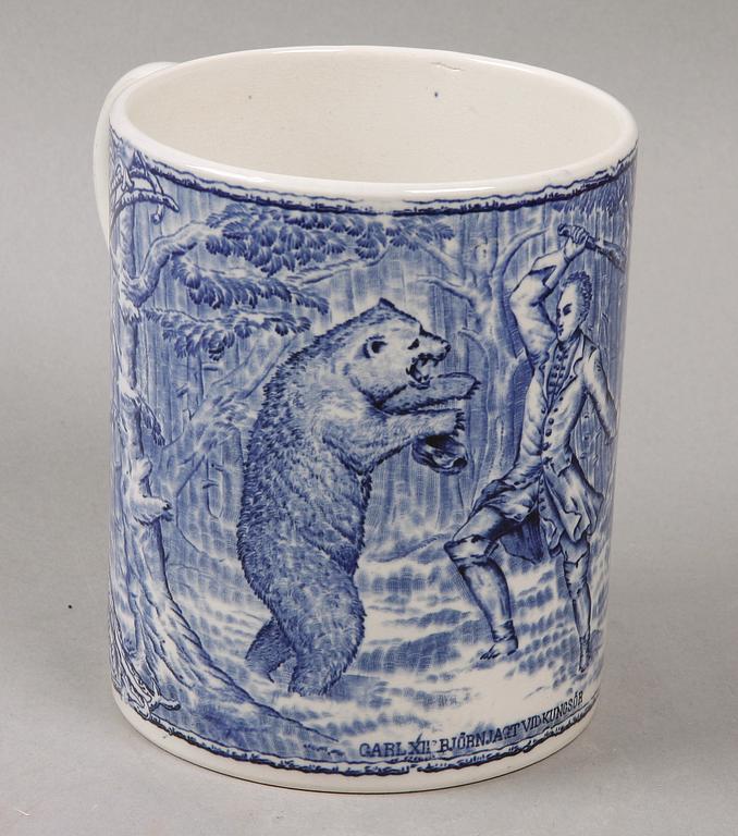 MUGG, flintgods, Rörstrand, omkring 1900.