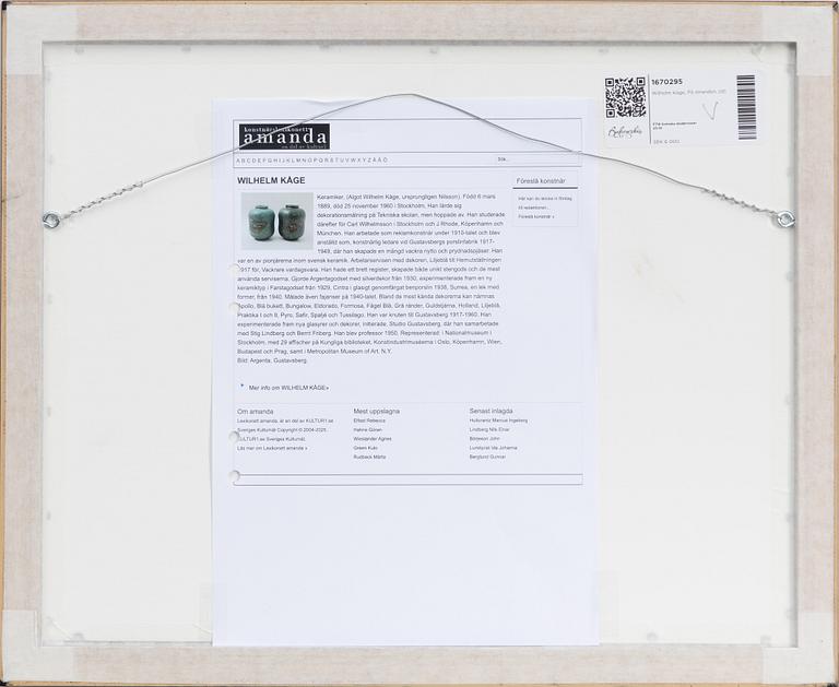 Wilhelm Kåge, På stranden.