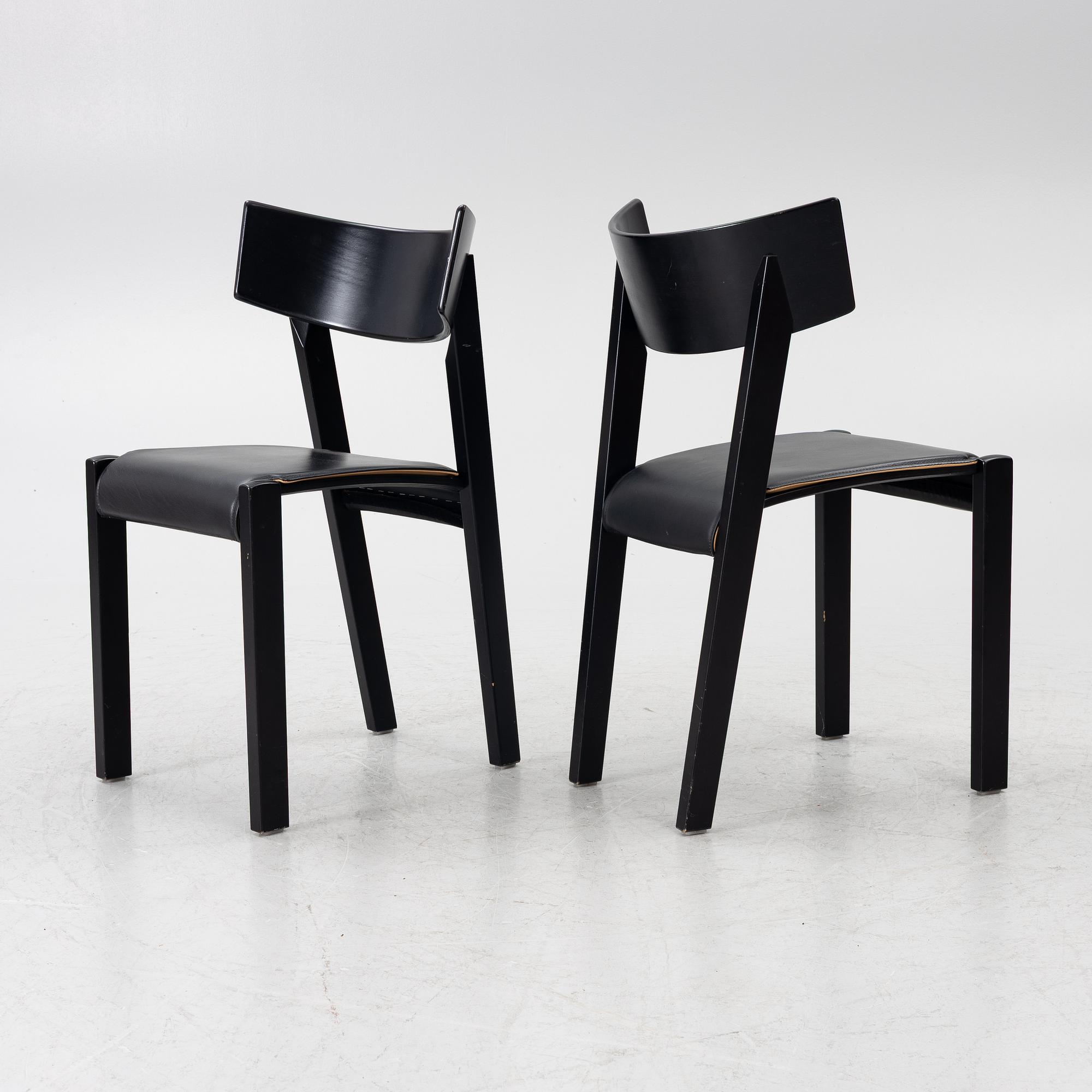 Ralf Lindberg, chairs, 6, “Tati”, Gärsnäs, designed in 1989.