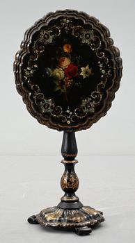 FÄLLBORD, bl a papier-maché, rokokostil, 1800-talets andra hälft.