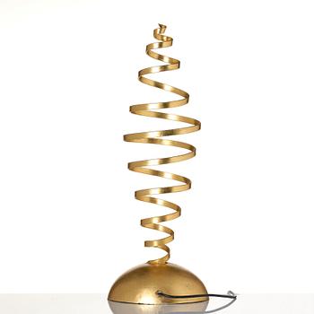 Tom Dixon, a table lamp, "The Spiral Lamp", London, 1990s.