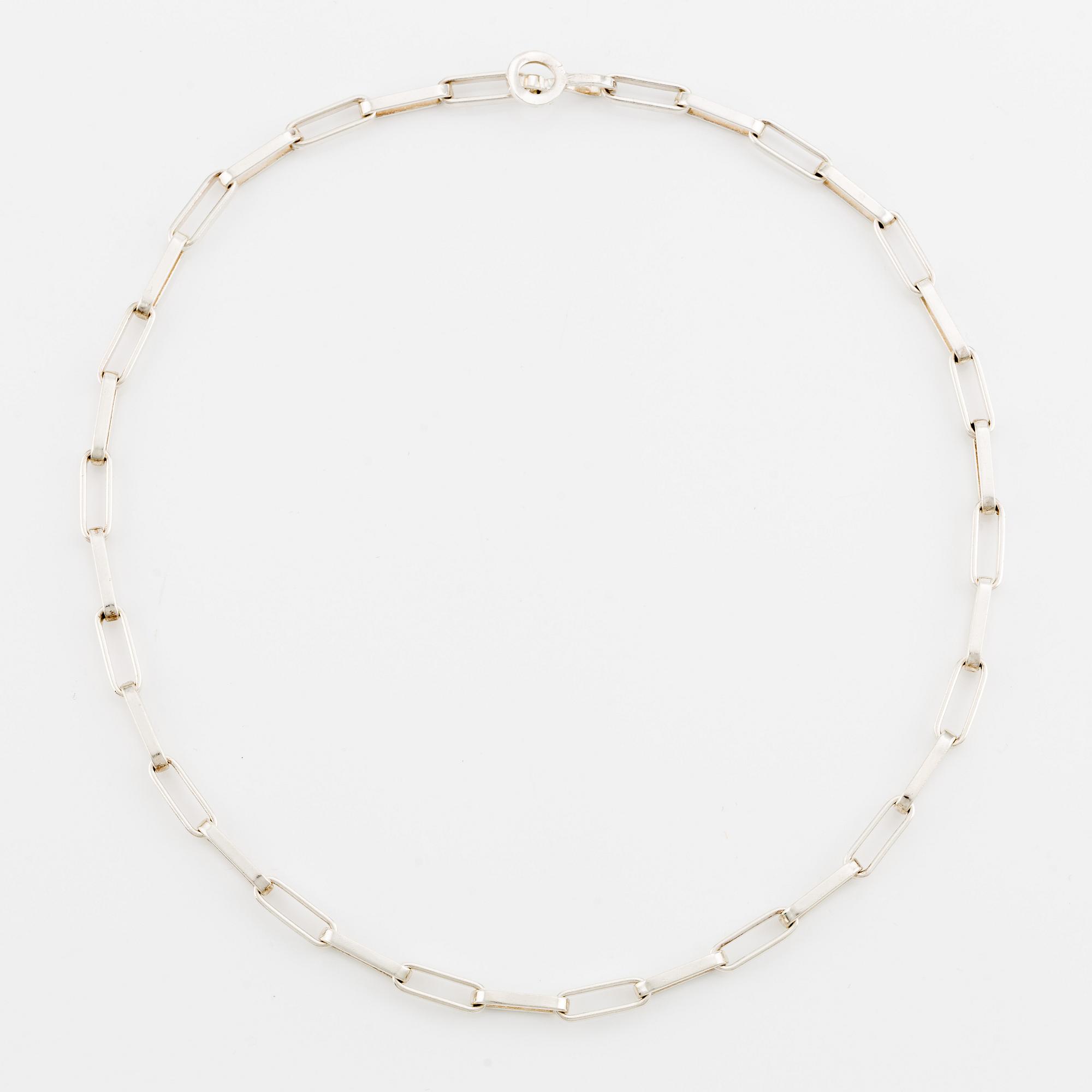 Karl-Ingemar Johansson, a silver necklace and bracelet, Gothenburg 1965.