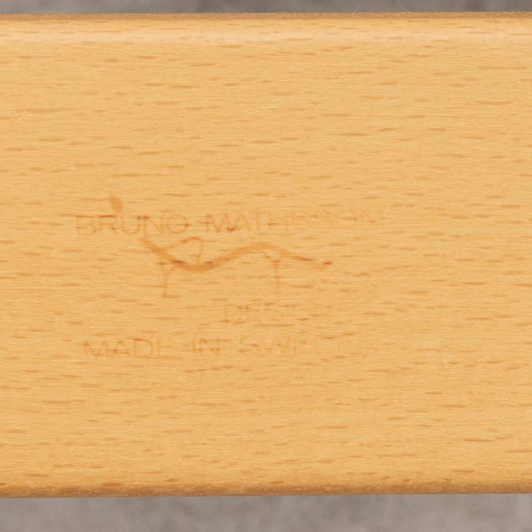 Bruno Mathsson, fåtöljer, ett par "Mina", Bruno Mathsson International, Värnamo.