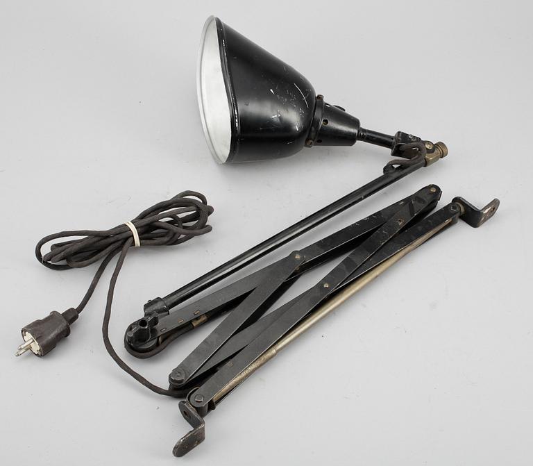 VÄGGLAMPA, Modell 11, Curt Fischer, Midgard, Bauhaus, 1920-tal.