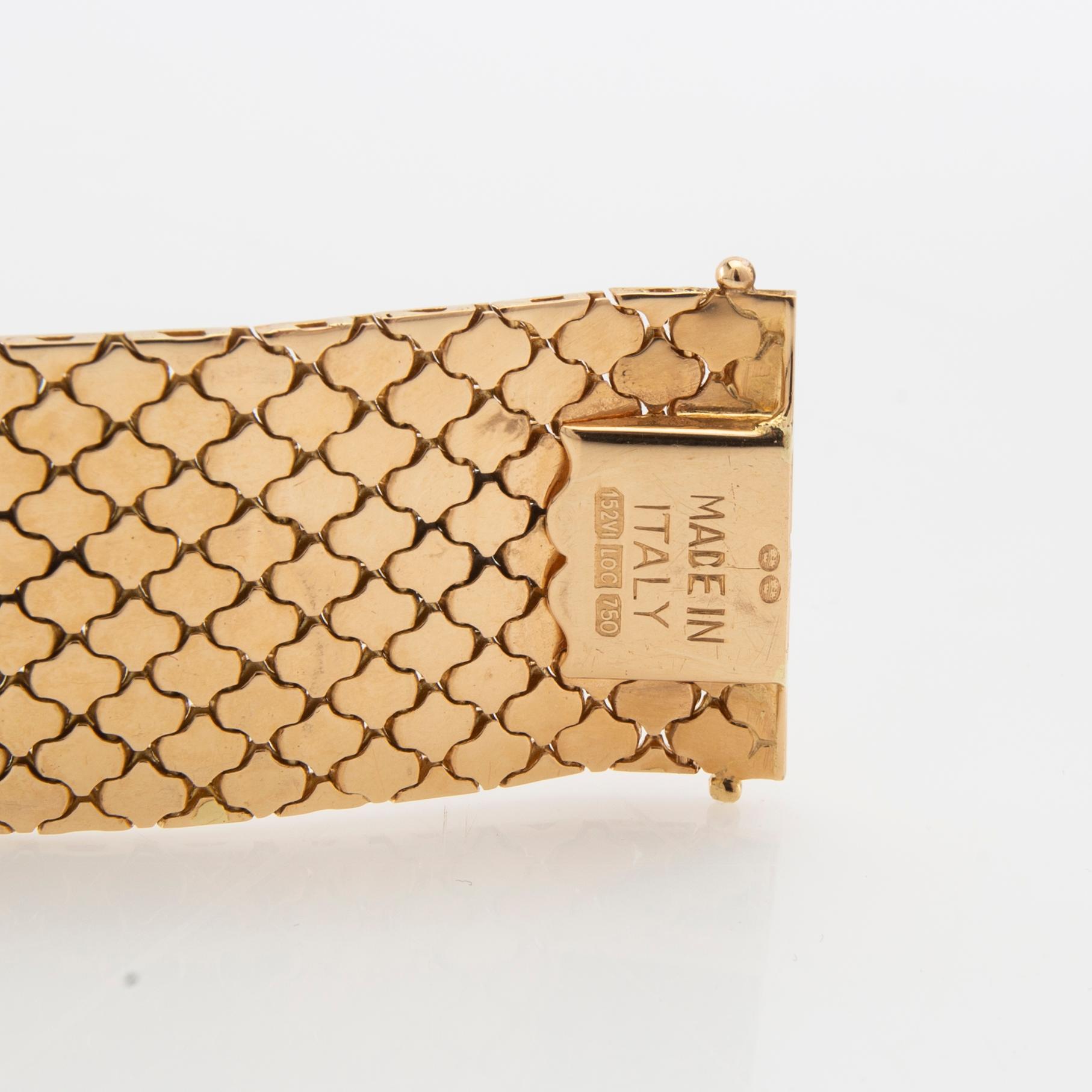 Bracelet 18K three-colour gold, Vicenza Italy.