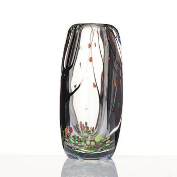 Vicke Lindstrand, a "Höst" (Autumn) glass vase, Kosta, Sweden, 1950s-60s.