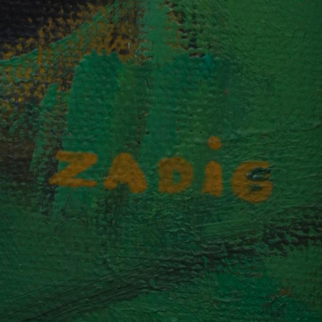 JACQUES ZADIG, olja på duk. Signerad.