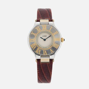 must de CARTIER, 21, wristwatch, 31,5 mm.