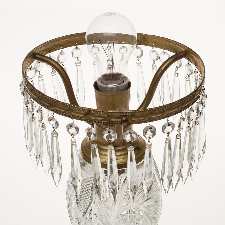 BORDSLAMPA, 1900-talets senare hälft.