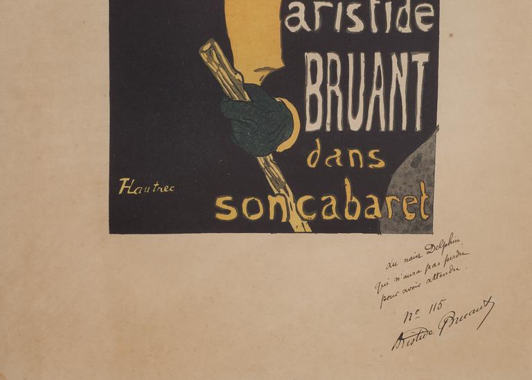 HENRI TOULOUSE-LAUTREC, efter, färglitografi.