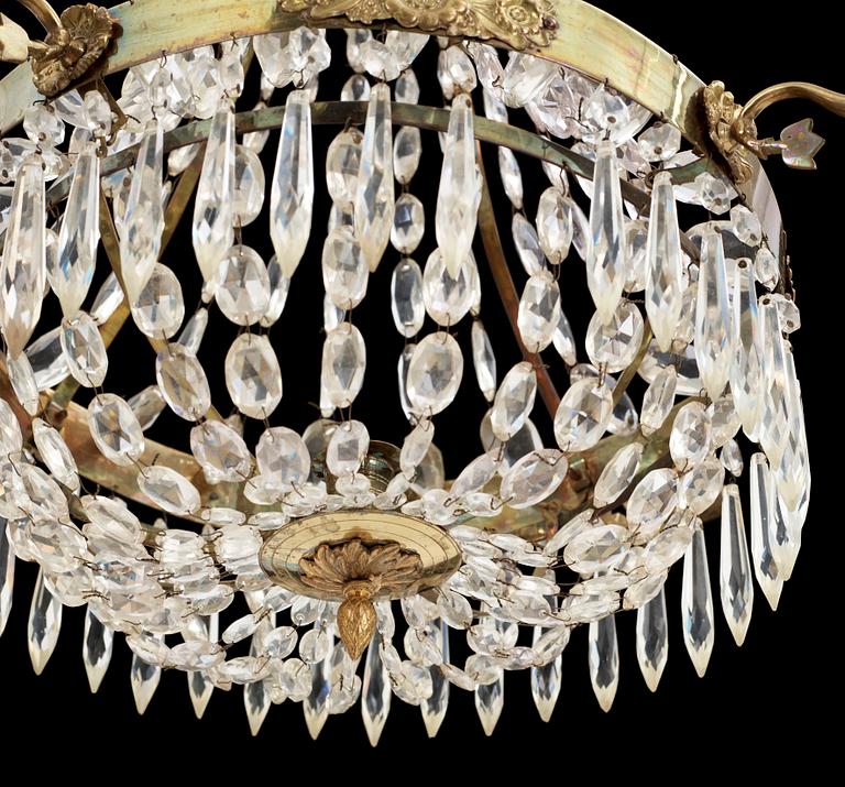 LJUSKRONA, senempire, 1800-talets första hälft. H ca 65.