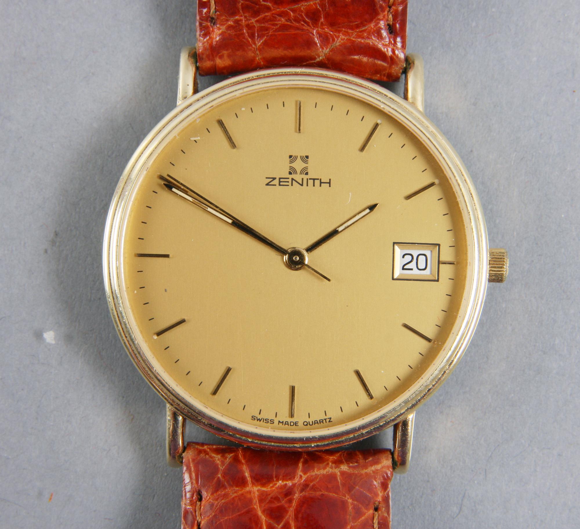 Armbandsur, Zenith, 14 K guld.