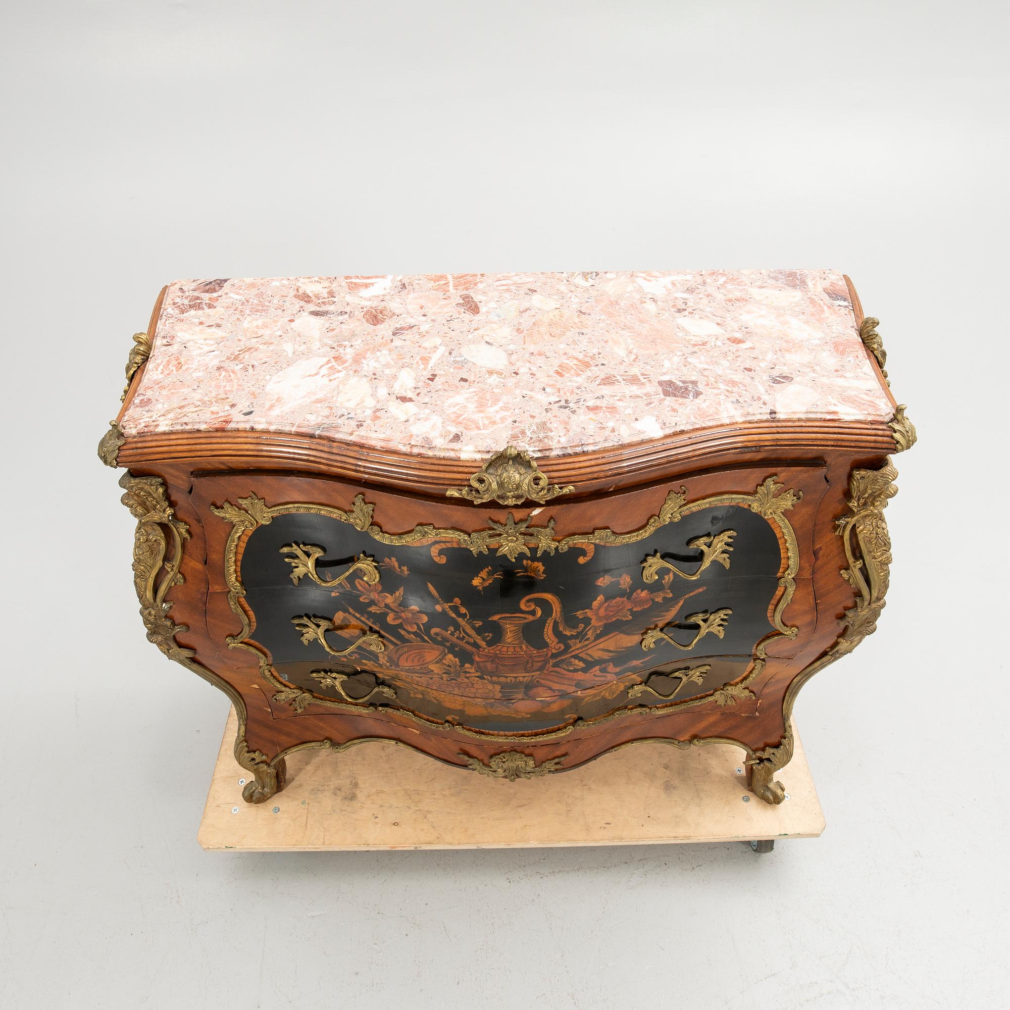 Bureau, probably Italy, Rococo style.